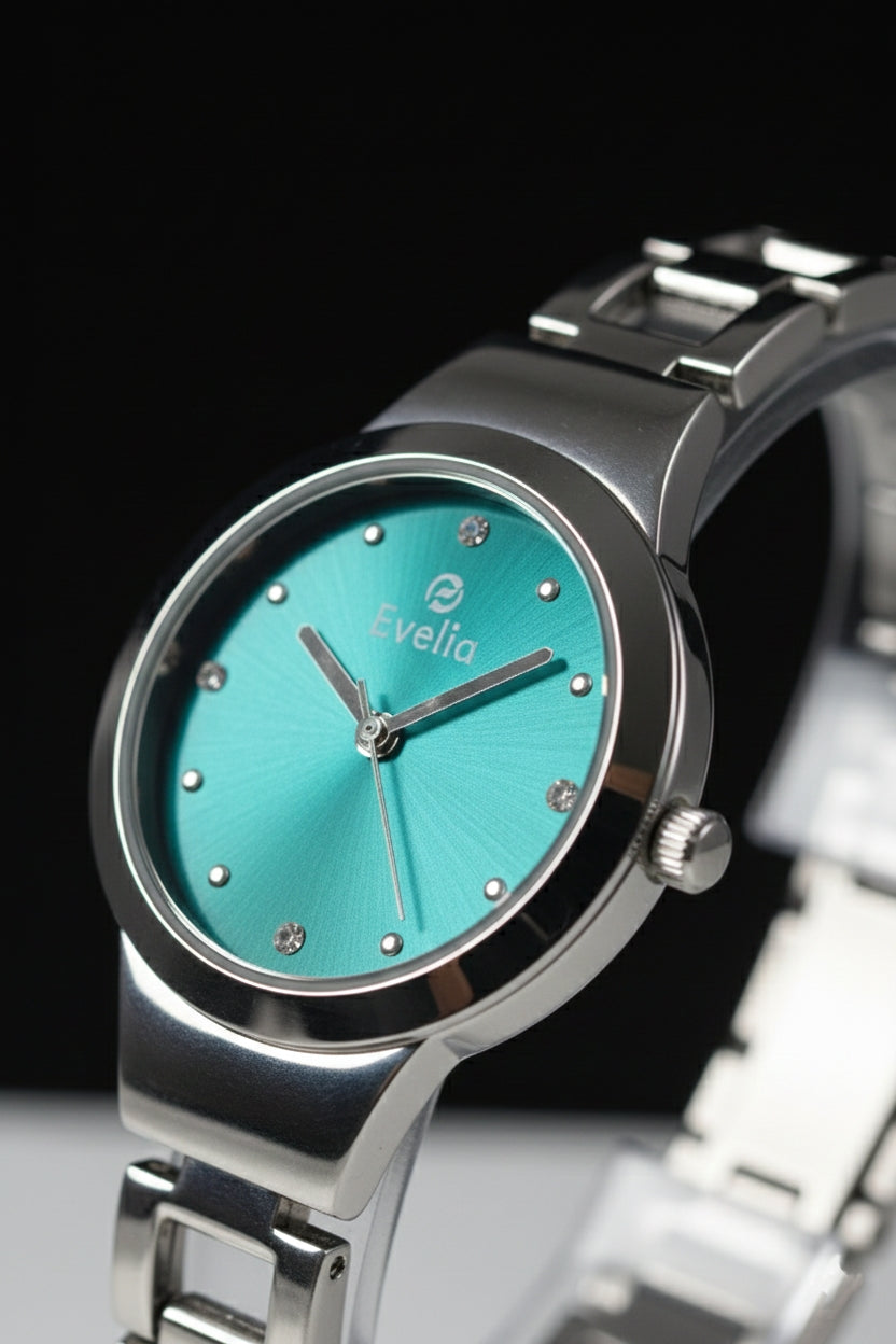 Evelia Elegant Shine Analog Watch - Premium Stainless Steel Luxury