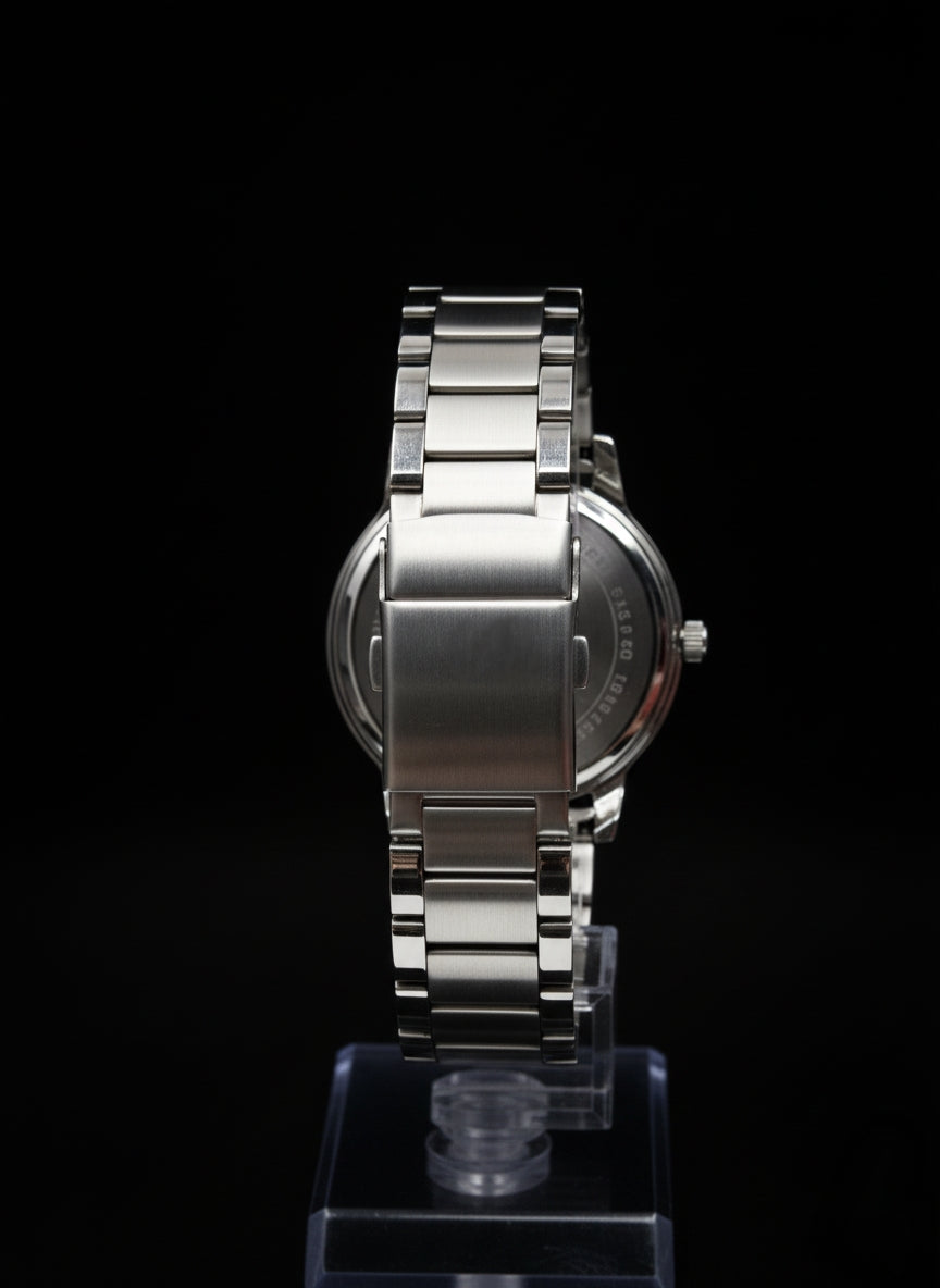 Fastrack Silver Edge Analog Watch - Sleek Stainless Steel Style for Everyday Wear