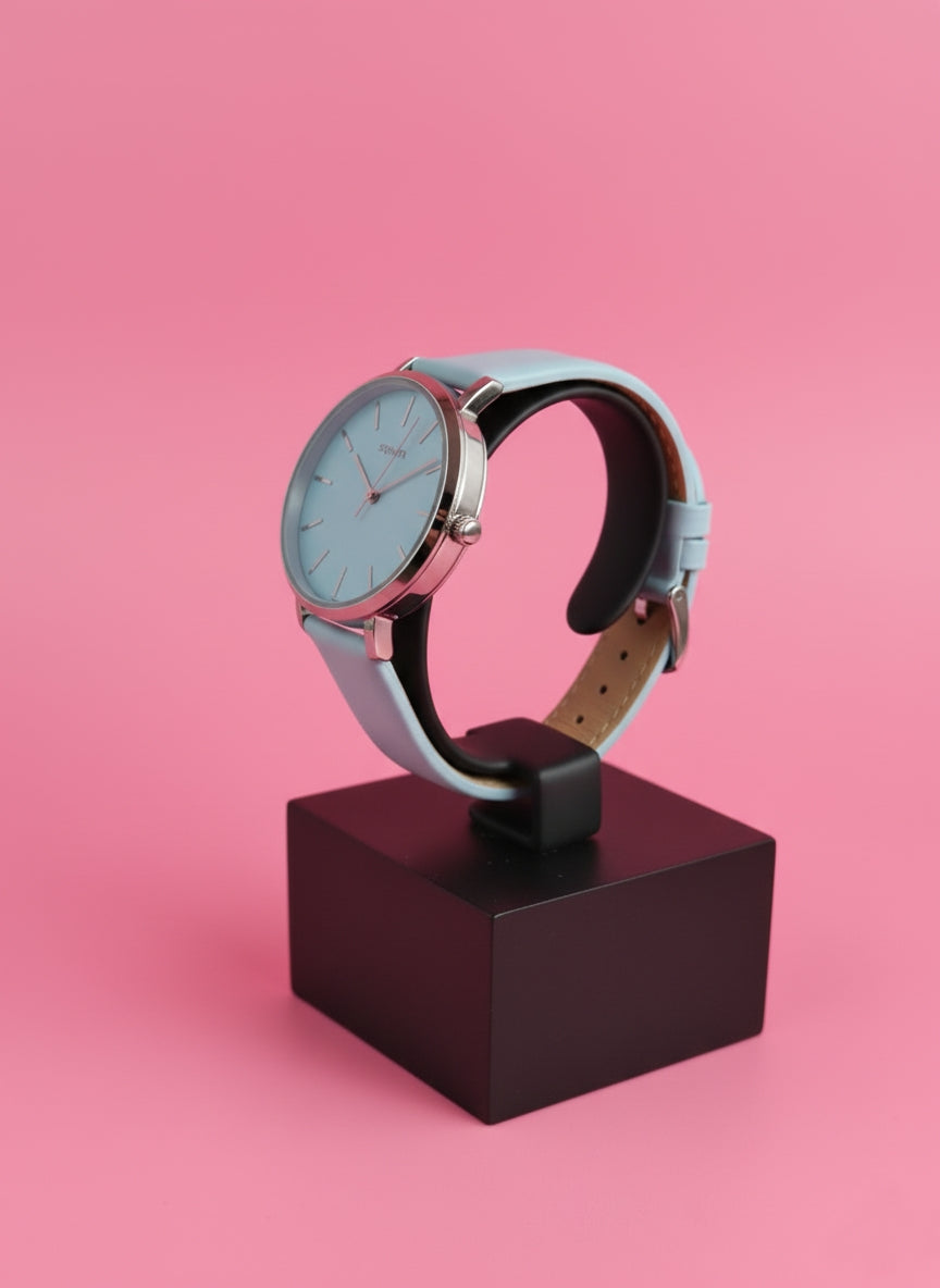 Sonata Women's Gold Round Analog Watch - Elegant Classic Design