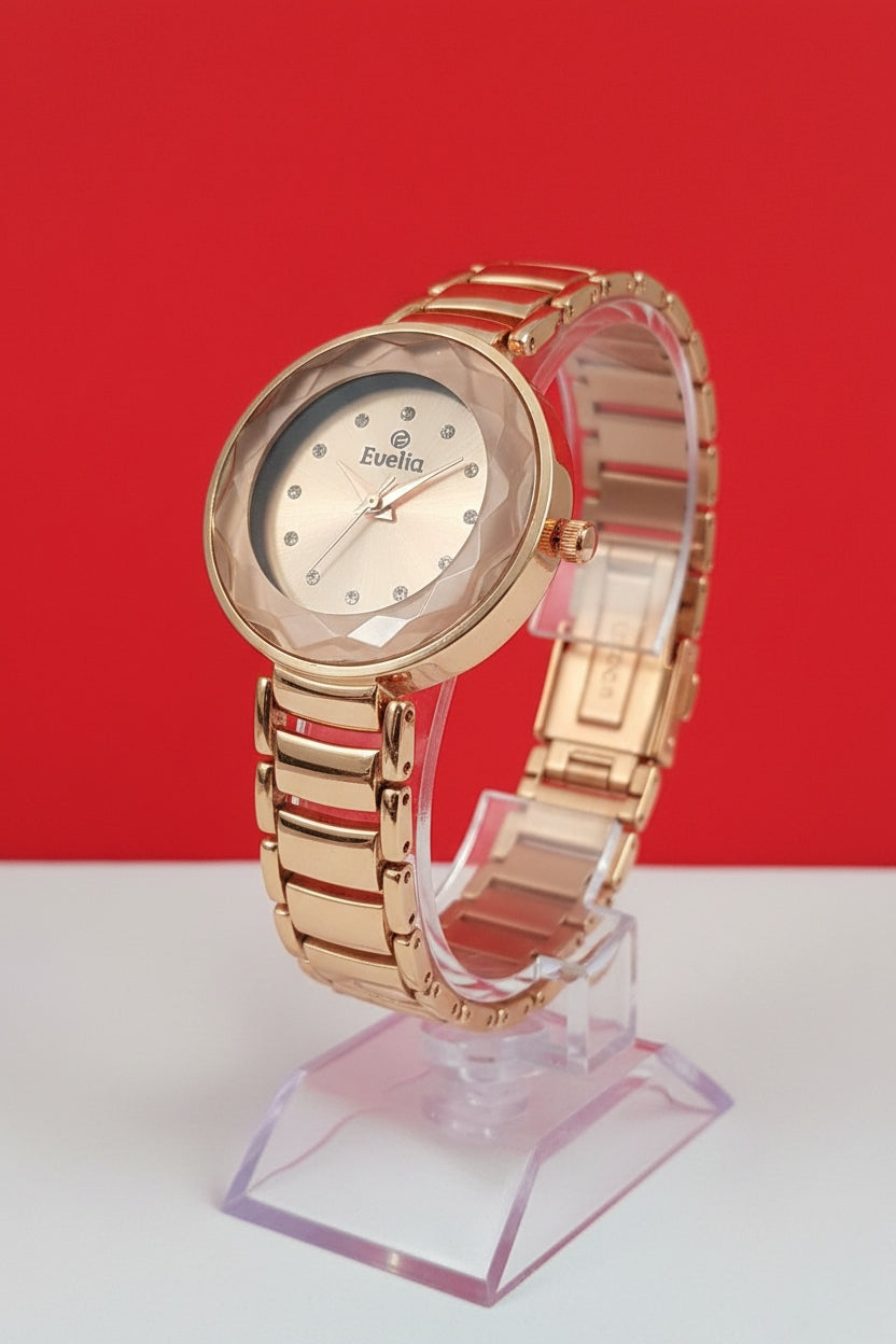 Evelia Crystal Women's Timepiece - Everyday Luxury