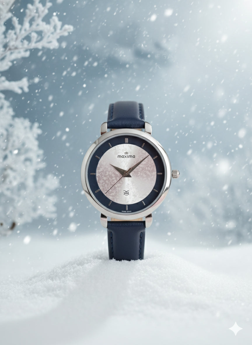 Maxima Women's Silver Stainless Steel Watch - Modern & Stylish