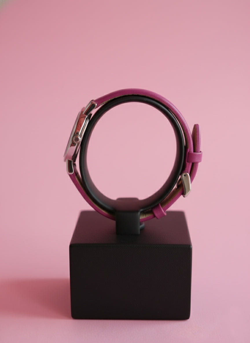 Sonata Women's Leather Strap Watch - Minimal Elegant Design