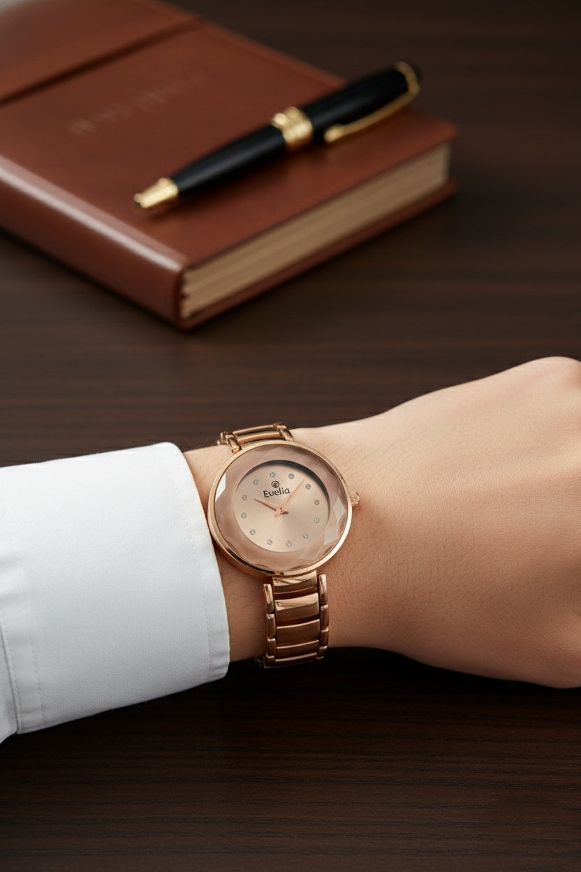 Evelia Crystal Women's Timepiece - Everyday Luxury