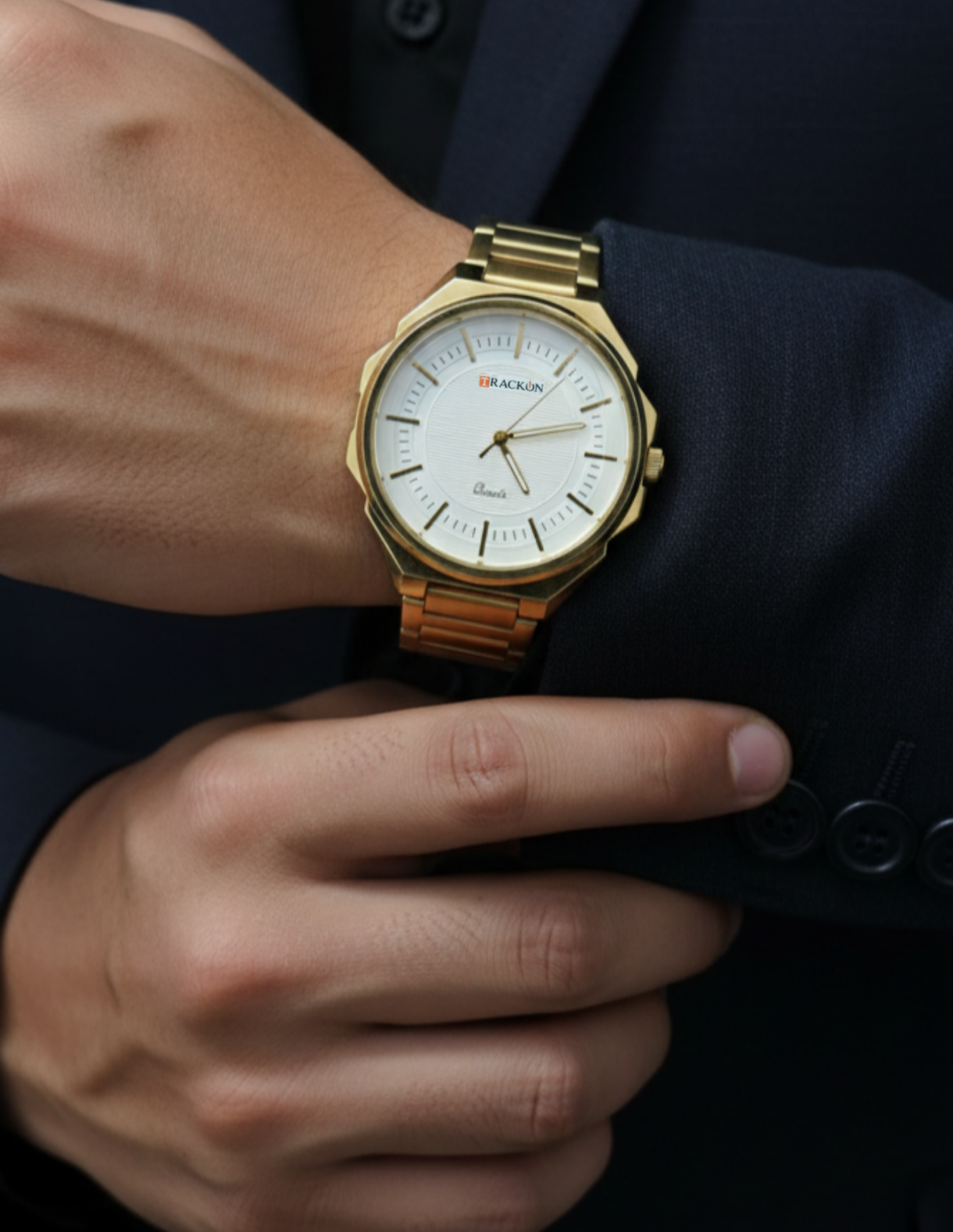 Trackon Gold Edition - The Watch That Makes Every Fit Look Expensive