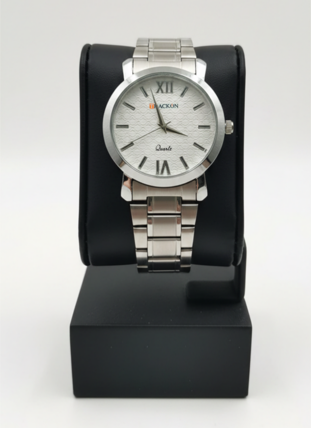 Trackon Silver Classic - Premium Chain Watch