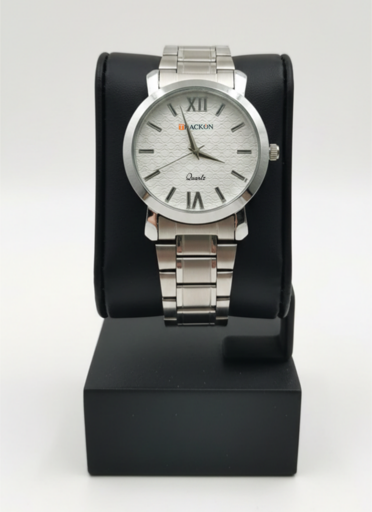Trackon Silver Classic - Premium Chain Watch