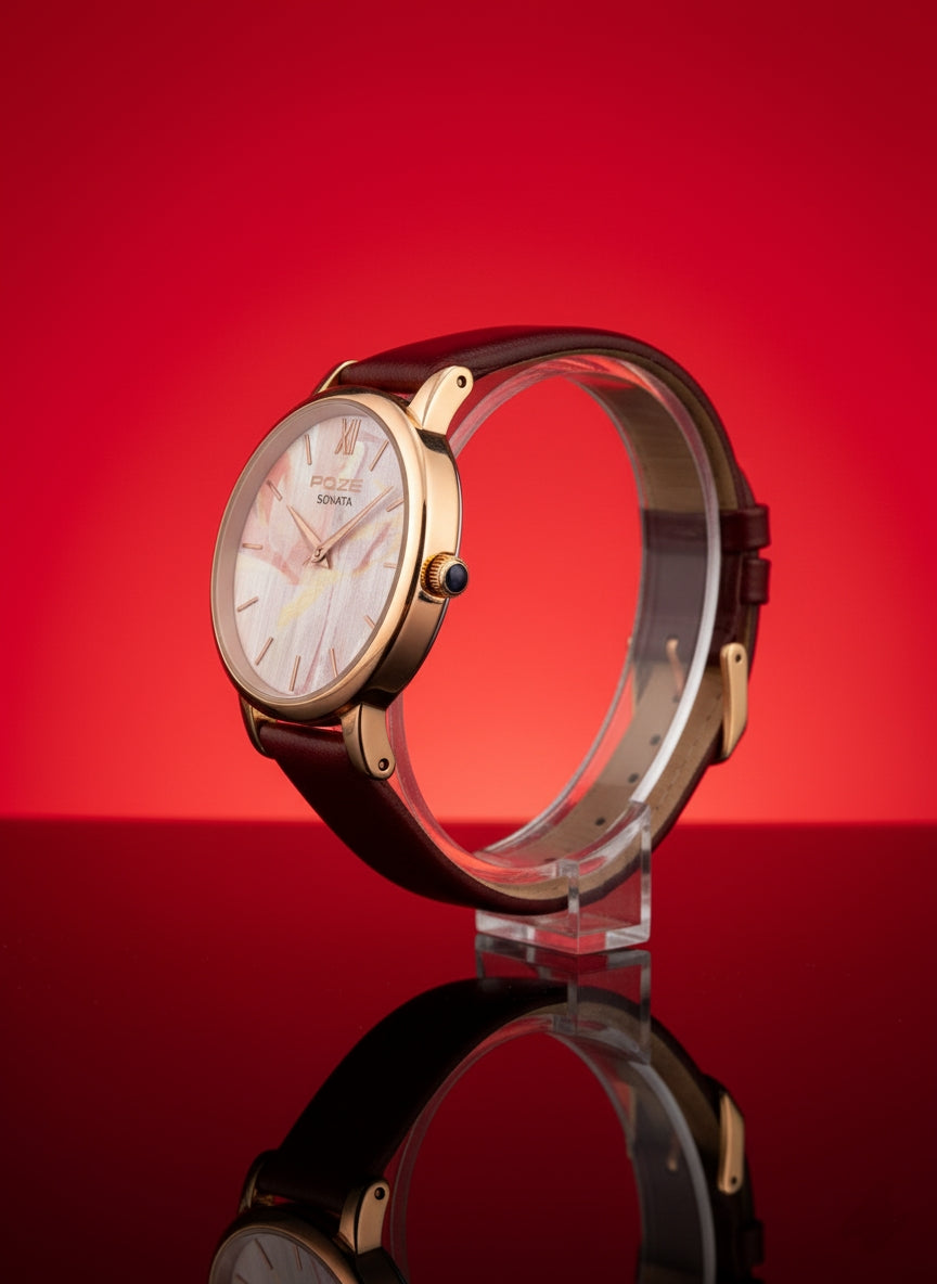 Sonata Poze Modern Style Analog Watch