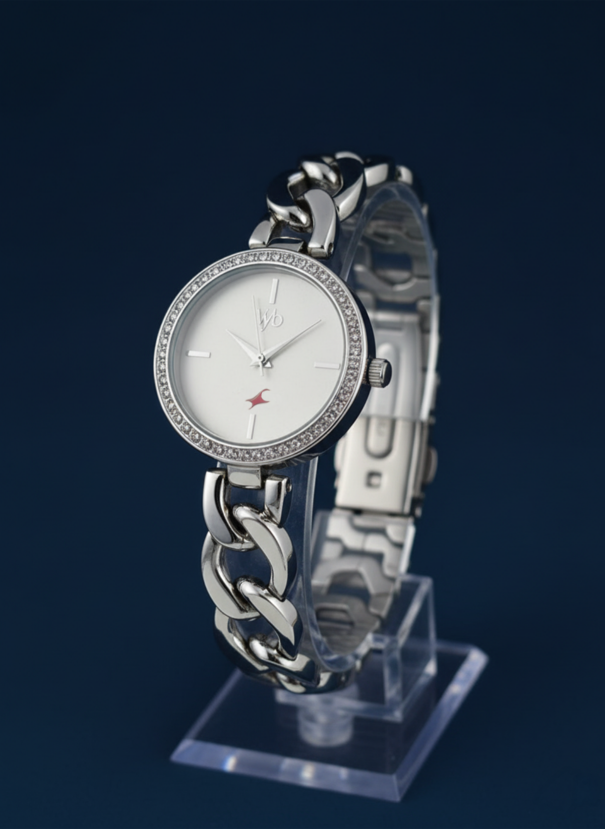 Fastrack Silver Elegance Women's Watch - Chic Stainless Steel Style