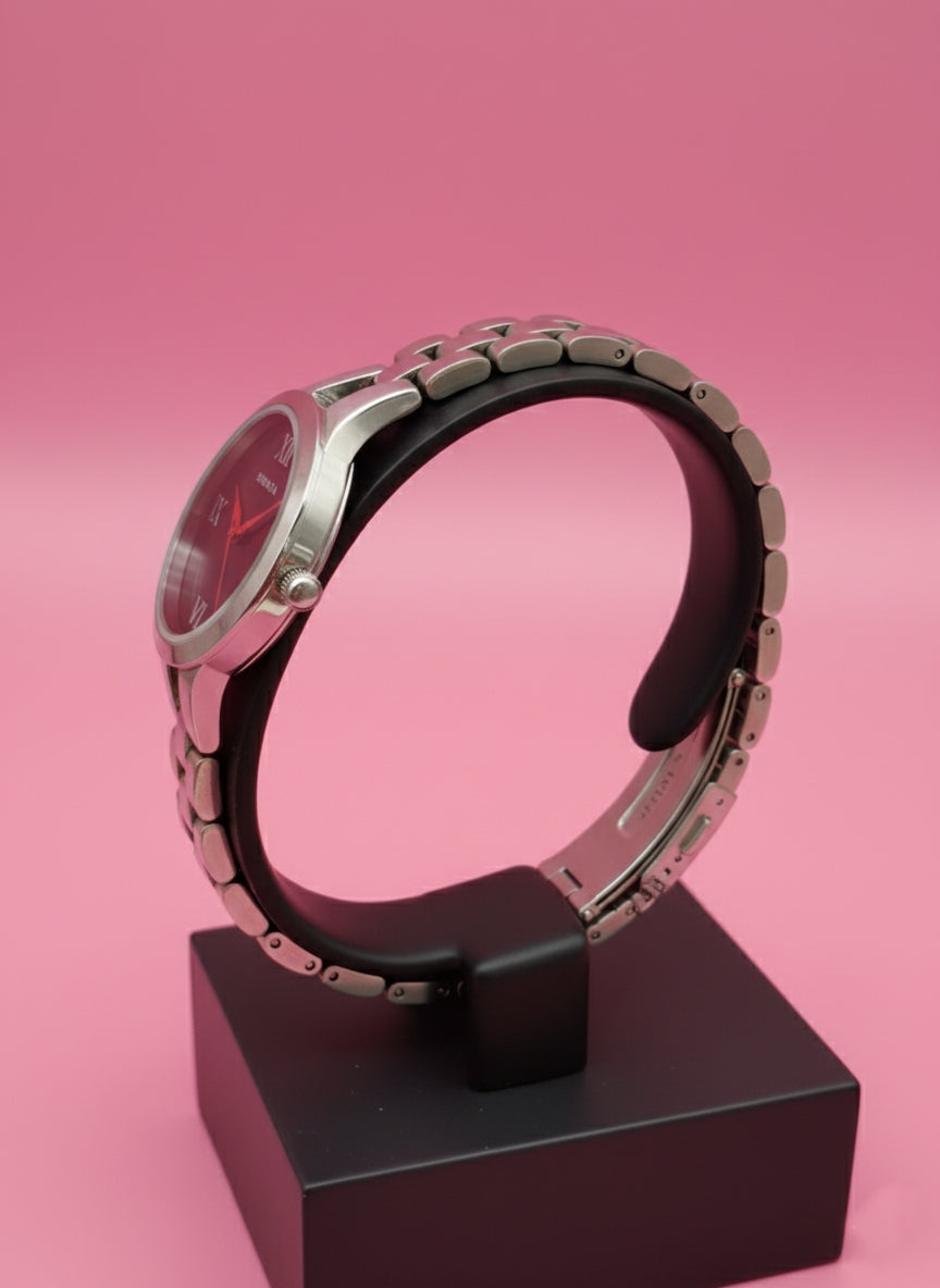 Sonata Women's Silver Stainless Steel Analog Watch - Modern & Stylish.