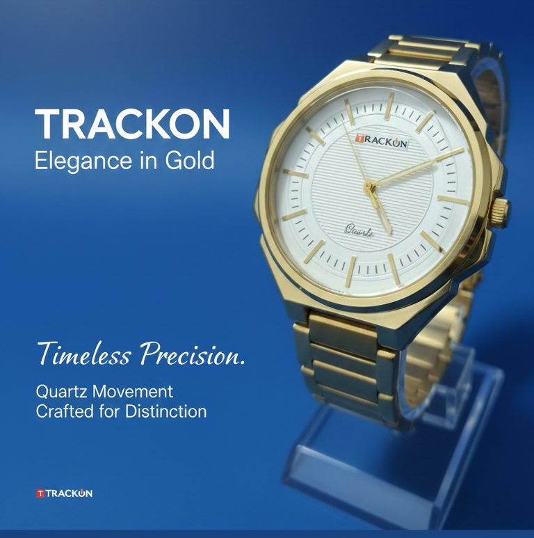 Trackon Gold Edition - The Watch That Makes Every Fit Look Expensive