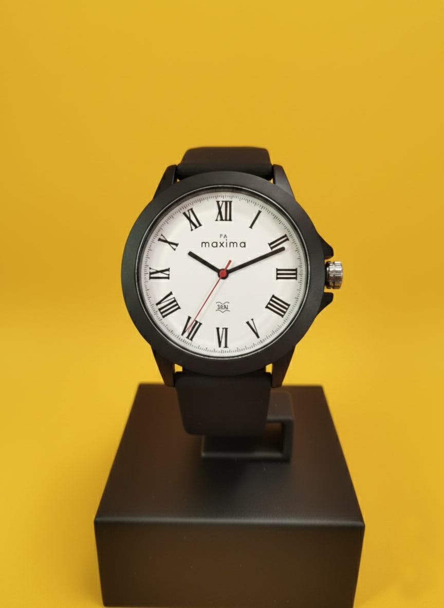 Maxima Roman Classic Analog Watch - Timeless Elegance in Every Tick