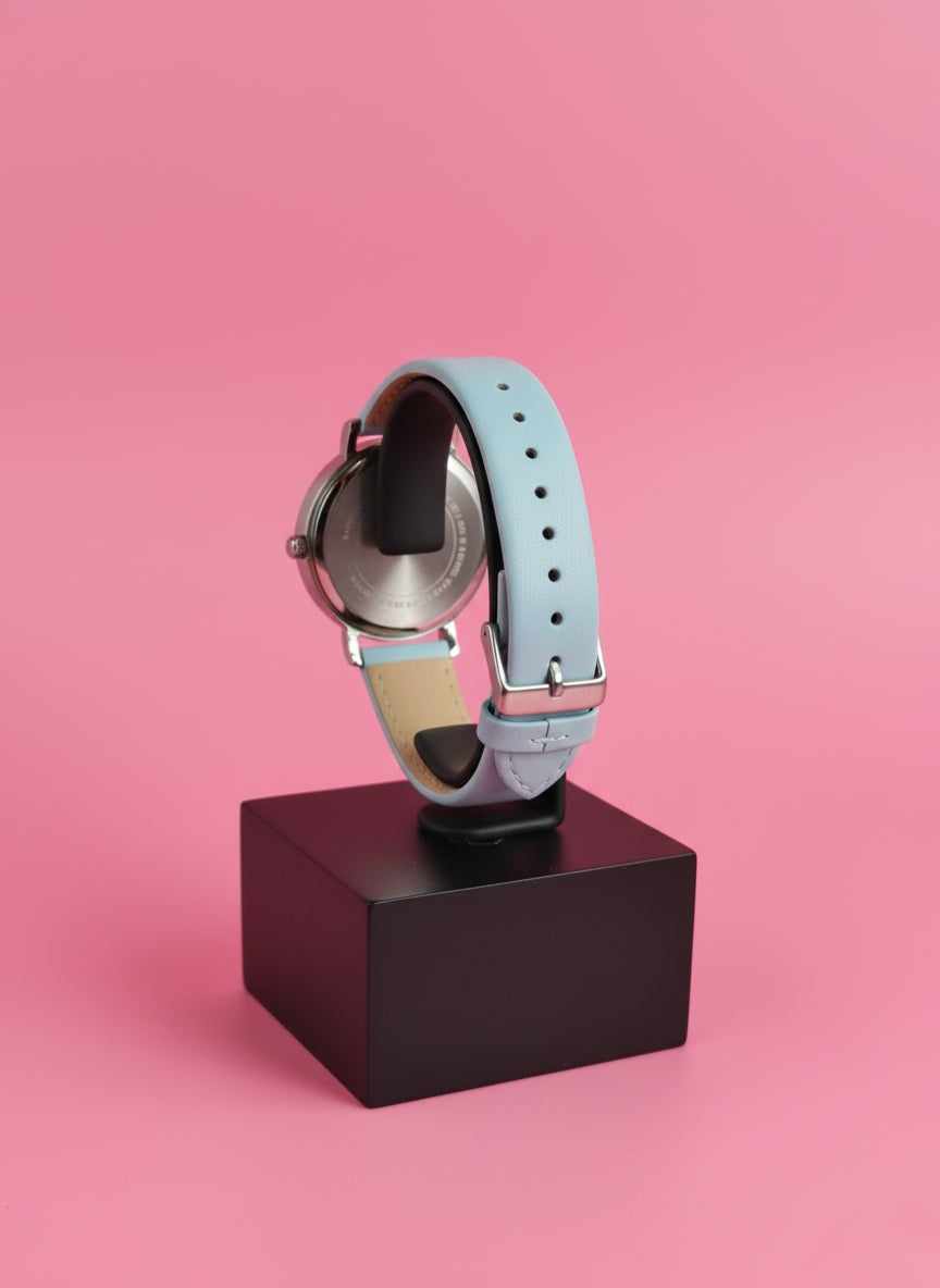 Sonata Women's Gold Round Analog Watch - Elegant Classic Design