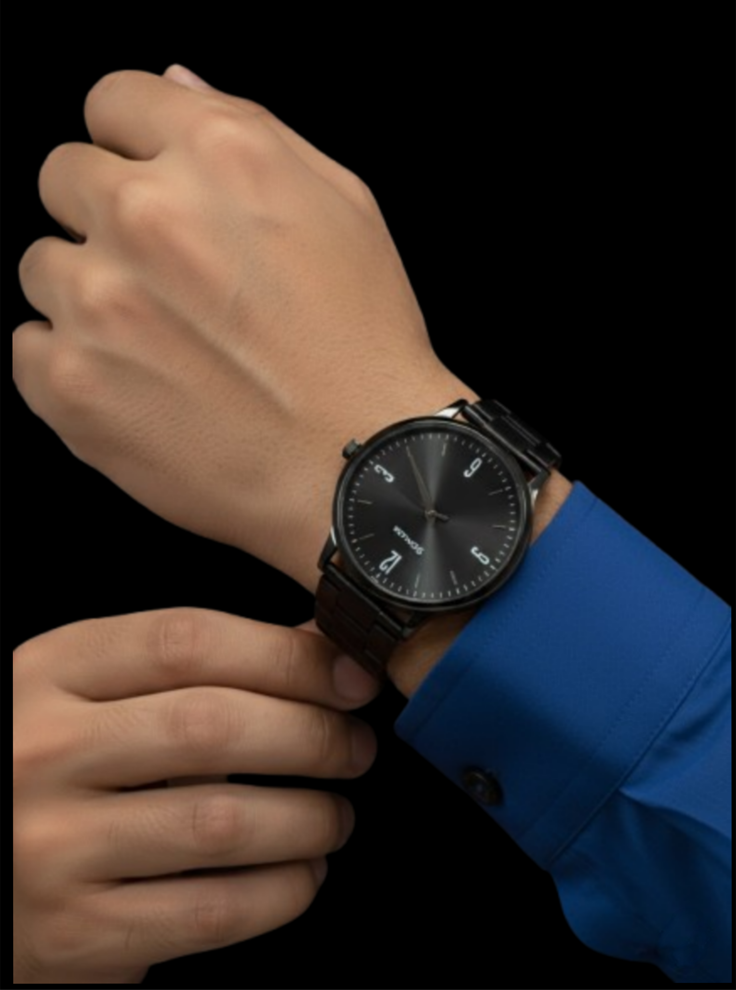 Sonata Black Men's Analog Watch - Sleek, Modern & Minimal