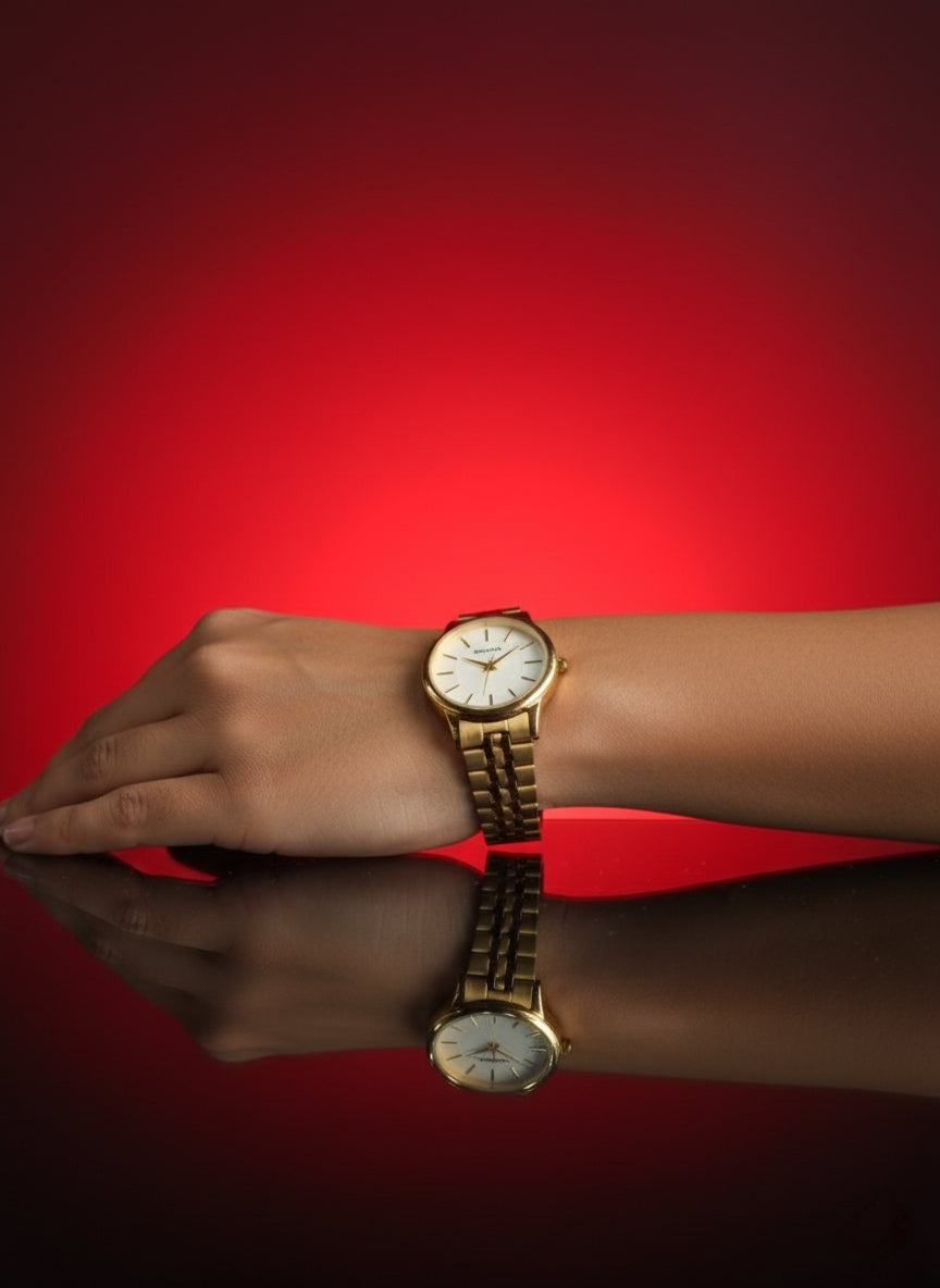 Sonata Radiant Gold Women's Stylish Analog Watch