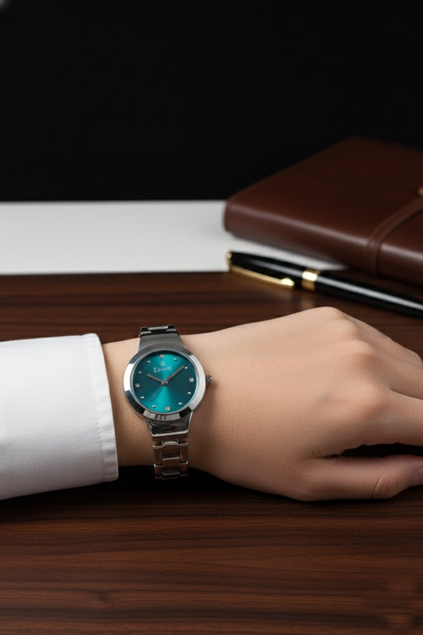 Evelia Elegant Shine Analog Watch - Premium Stainless Steel Luxury