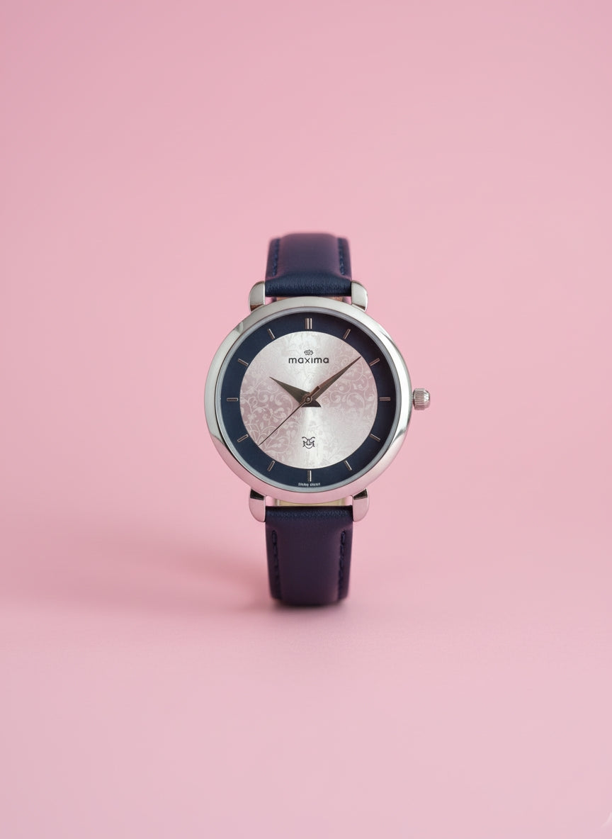 Maxima Women's Silver Stainless Steel Watch - Modern & Stylish