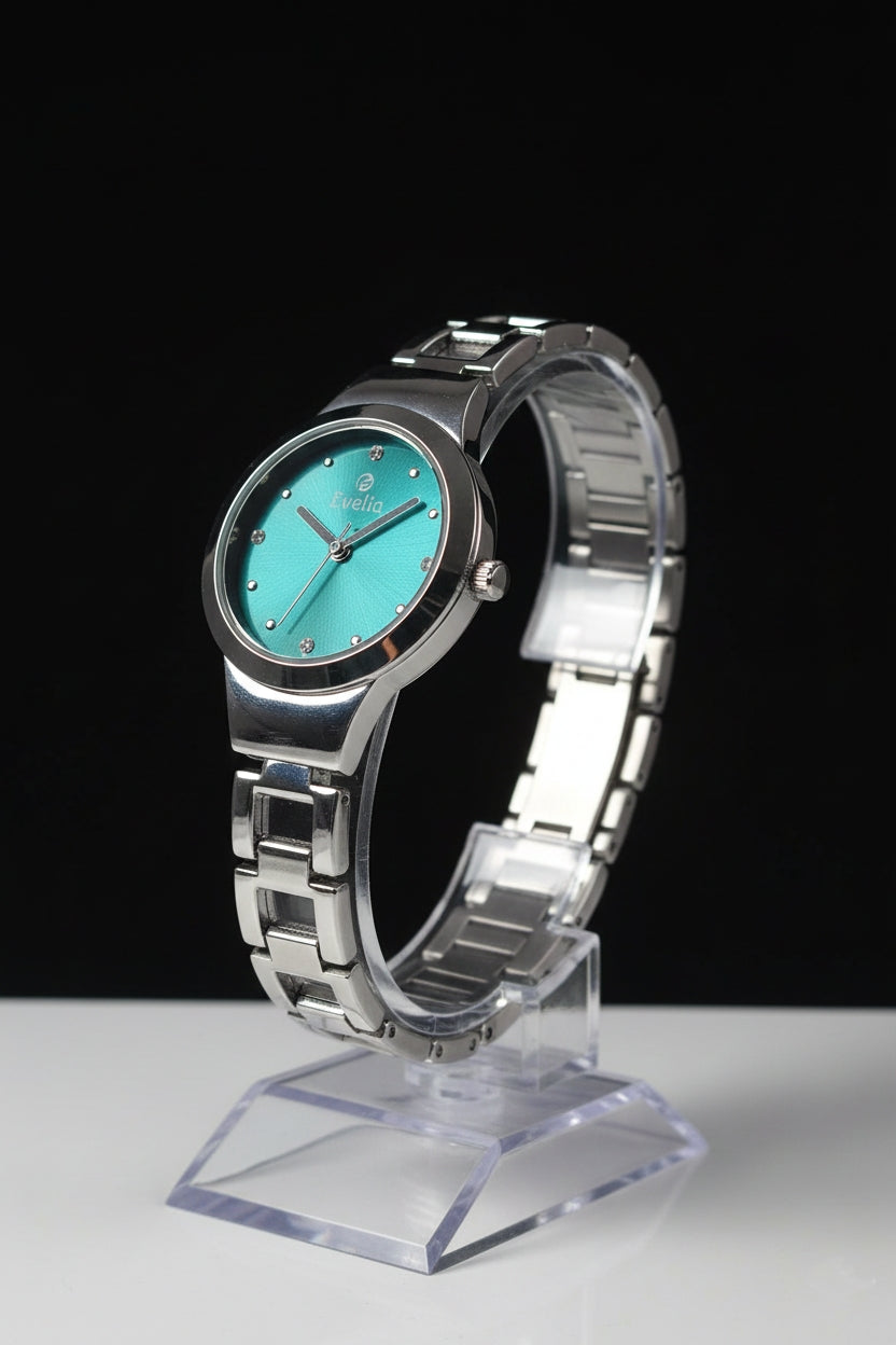 Evelia Elegant Shine Analog Watch - Premium Stainless Steel Luxury